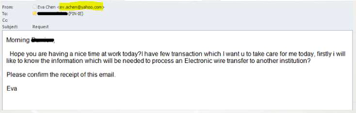 phishing email example