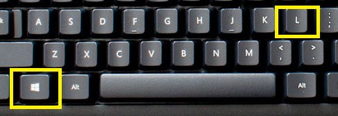 Keyboard shortcuts to lock your windows screen